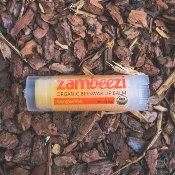 Lot of 6 Tangerine all natural beeswax lip balm by Zambeezi - Picture 3 of 5